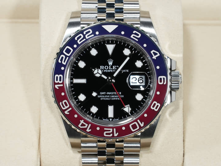 ロレックス GMTマスターII Ref.126710BLRO ステンレススチール ブラック文字盤 ジュビリーブレスレット 未使用 nwdqosh8