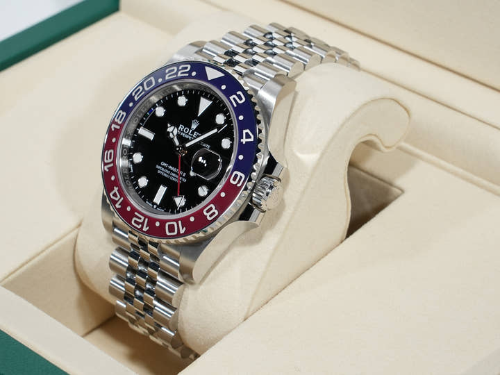 ロレックス GMTマスターII Ref.126710BLRO ステンレススチール ブラック文字盤 ジュビリーブレスレット 未使用 nwdqosh8