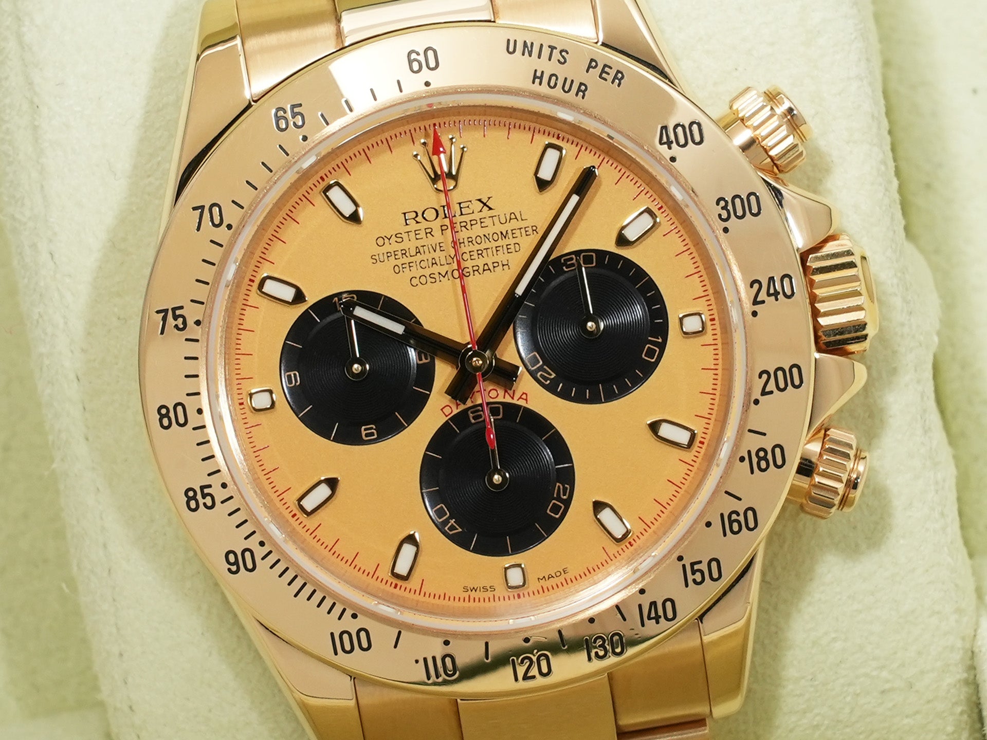 ロレックス デイトナ Ref.116528 イエローゴールド シャンパンxブラック文字盤 中古 87j9w3ei