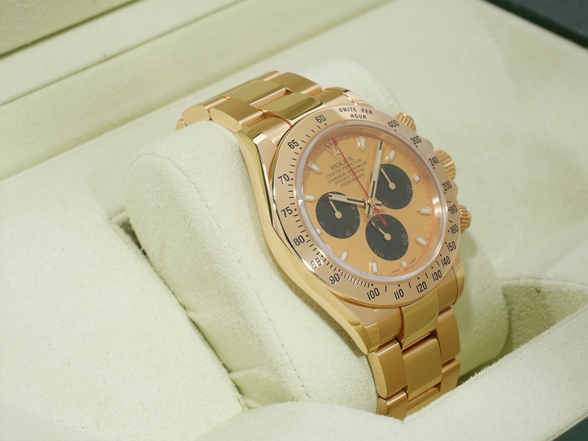 ロレックス デイトナ Ref.116528 イエローゴールド シャンパンxブラック文字盤 中古 87j9w3ei