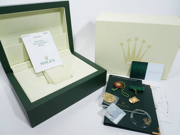 ロレックス デイトナ Ref.116528 イエローゴールド シャンパンxブラック文字盤 中古 87j9w3ei