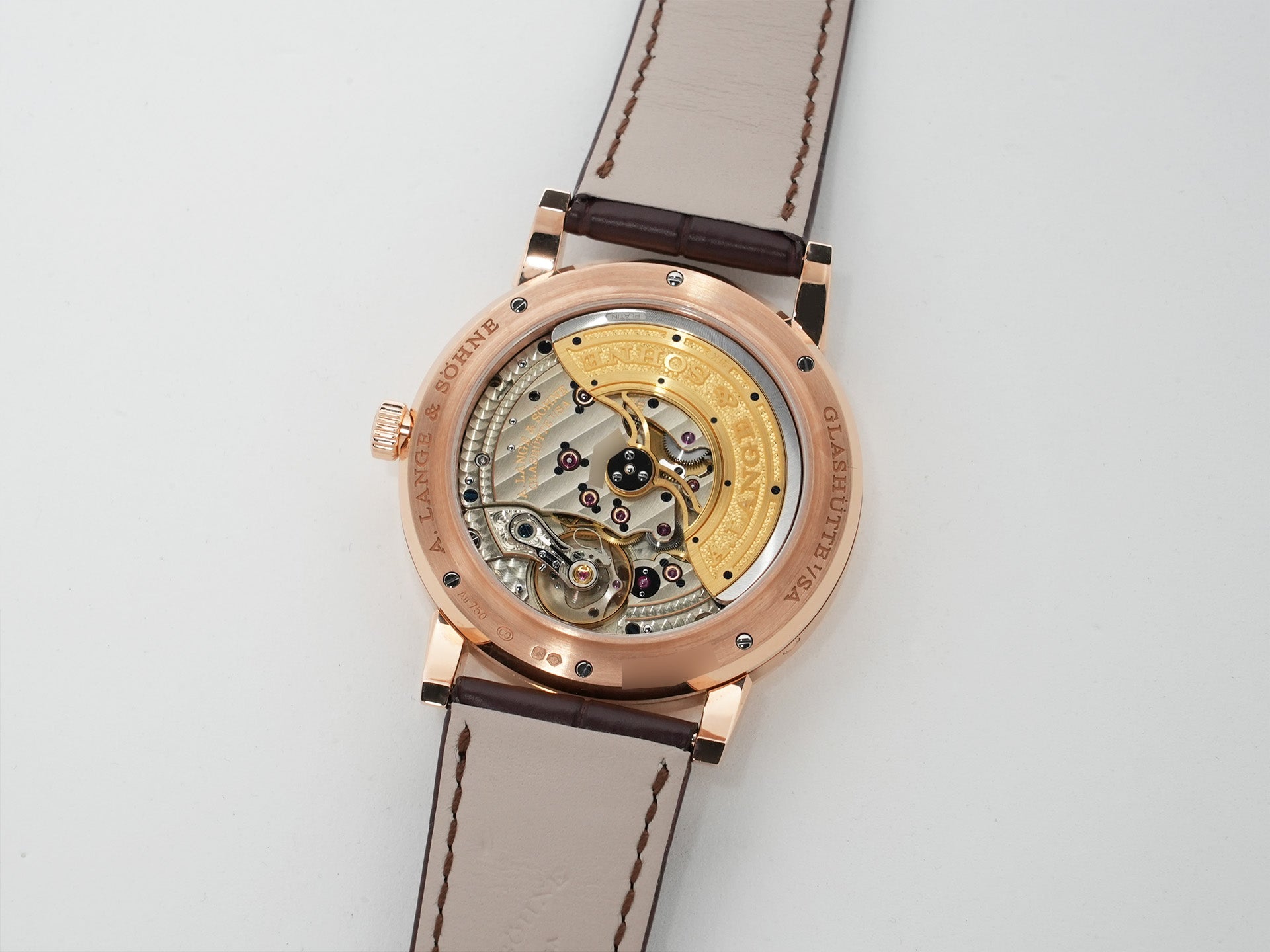 A.ランゲ＆ゾーネ ランゲ1 パーペチュアルカレンダー Ref.345.033E ピンクゴールド グレー文字盤 極美品 dnpy45sr