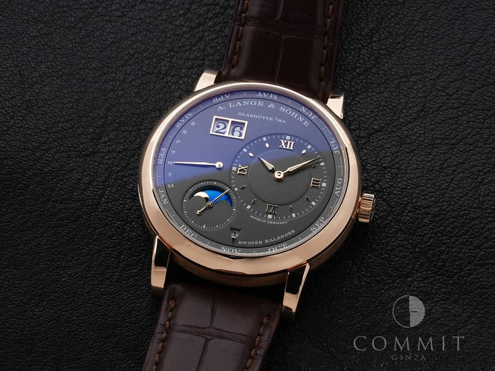 A.ランゲ＆ゾーネ ランゲ1 パーペチュアルカレンダー Ref.345.033E ピンクゴールド グレー文字盤 極美品 dnpy45sr