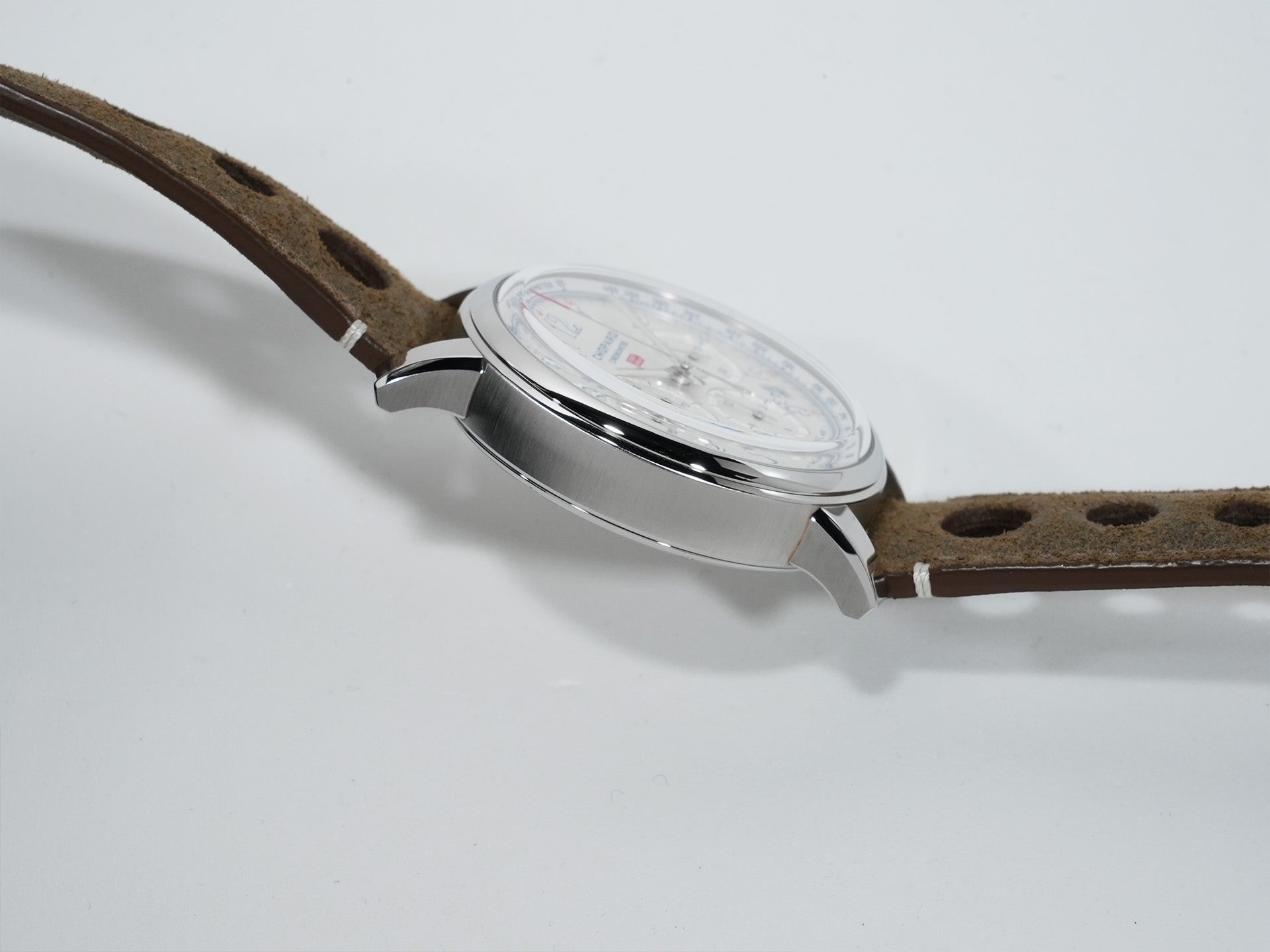 ショパール ミッレ ミリア クラシック クロノグラフ トリビュート トゥ サー・スターリング・モス Ref.168619-3012 ステンレススチール シルバー文字盤 極美品 t4usb4zp