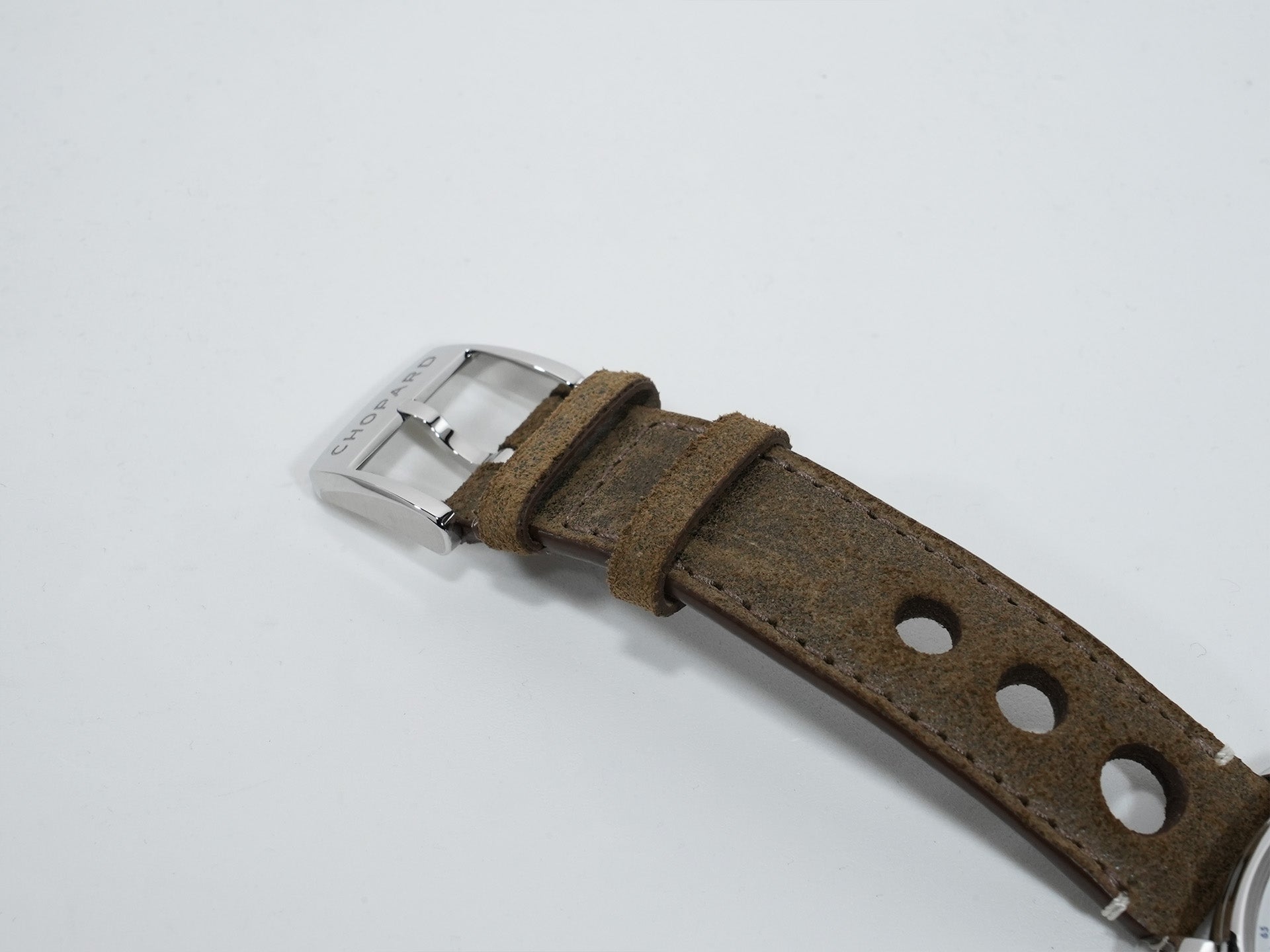 ショパール ミッレ ミリア クラシック クロノグラフ トリビュート トゥ サー・スターリング・モス Ref.168619-3012 ステンレススチール シルバー文字盤 極美品 t4usb4zp