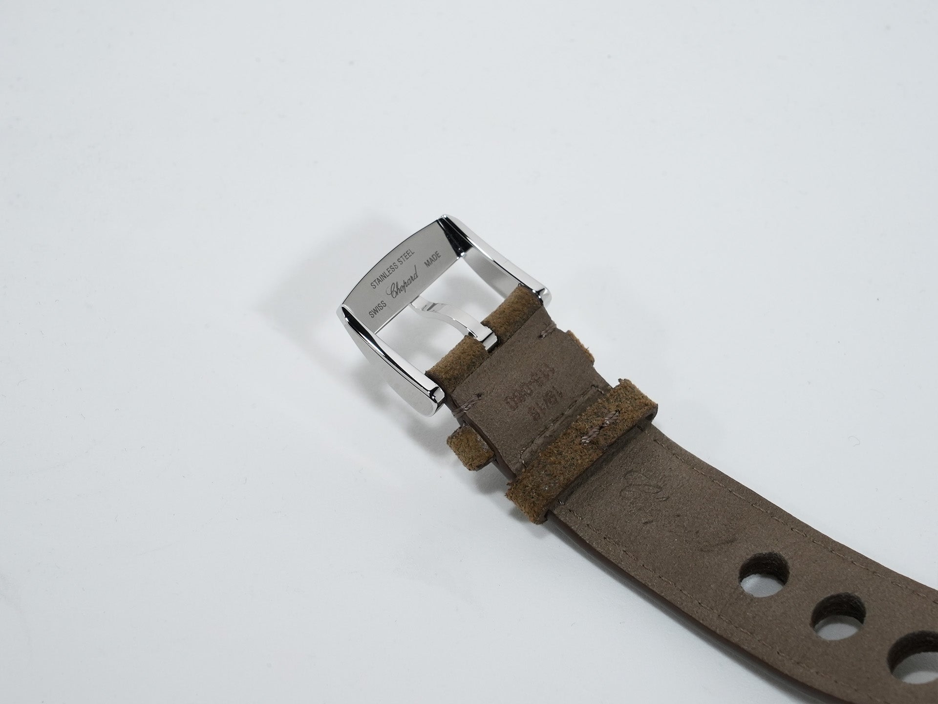 ショパール ミッレ ミリア クラシック クロノグラフ トリビュート トゥ サー・スターリング・モス Ref.168619-3012 ステンレススチール シルバー文字盤 極美品 t4usb4zp