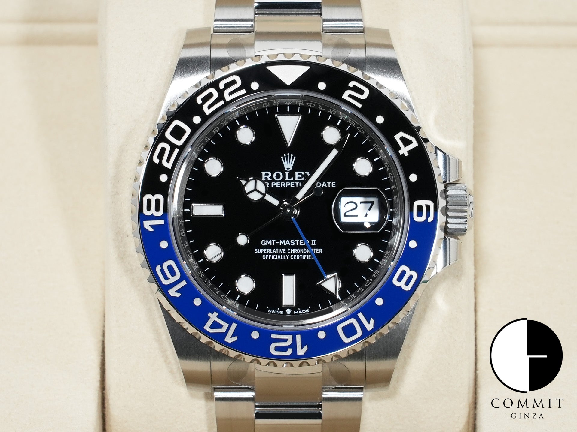 ロレックス GMTマスターII Ref.126710BLNR ステンレススチール ブラック文字盤 オイスターブレスレット 未使用 7io72o8c