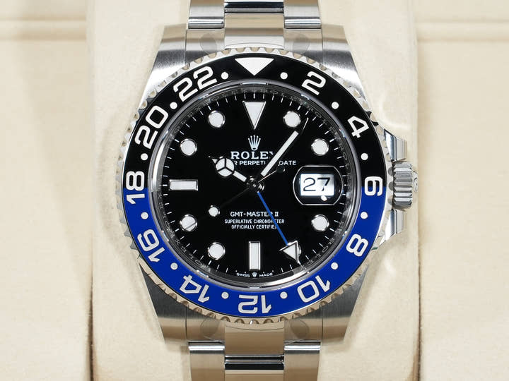 ロレックス GMTマスターII Ref.126710BLNR ステンレススチール ブラック文字盤 オイスターブレスレット 未使用 7io72o8c