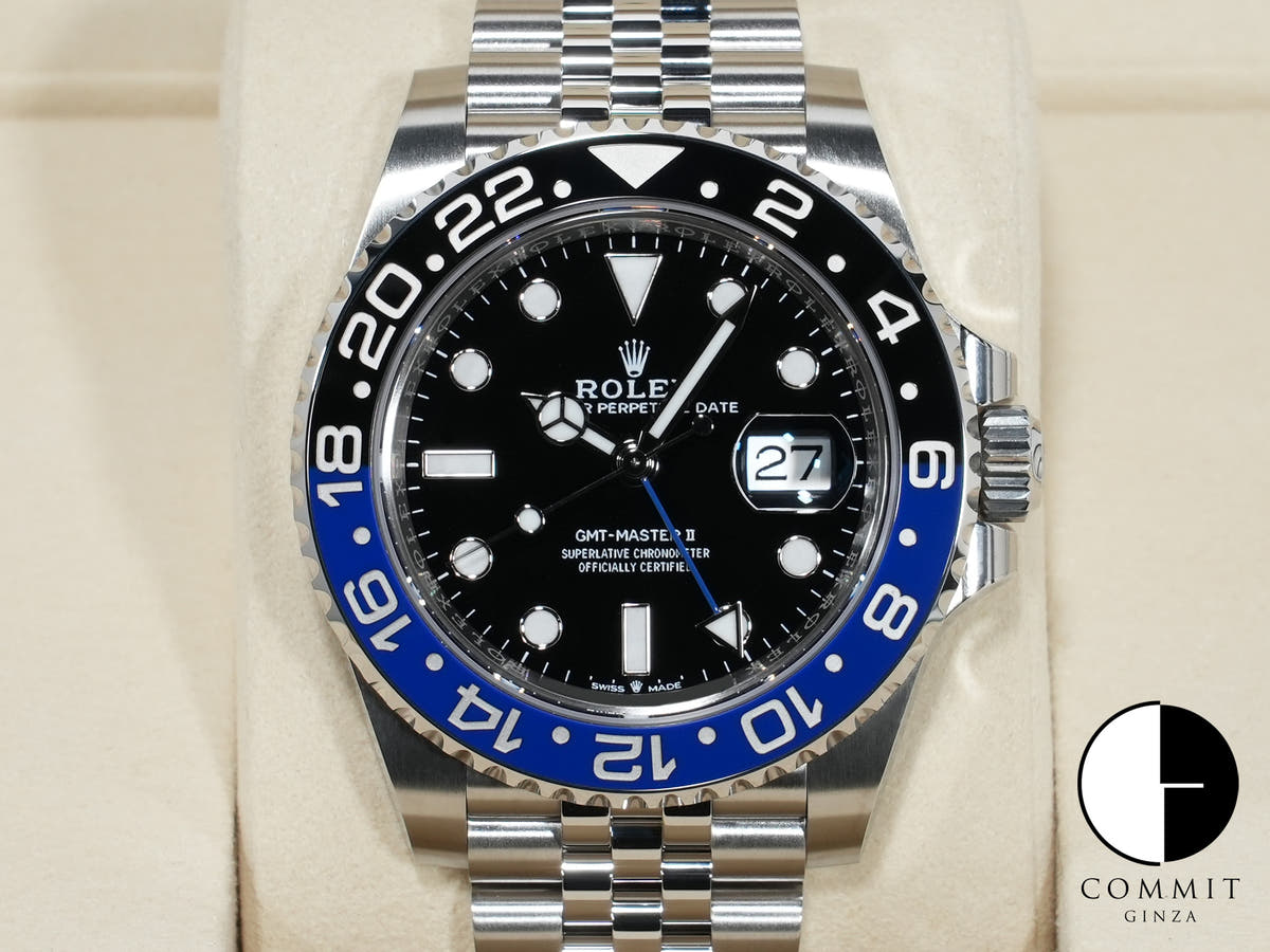 ロレックス GMTマスターII Ref.126710BLNR ステンレススチール ブラック文字盤 ジュビリーブレスレット 未使用 tdkaumqb