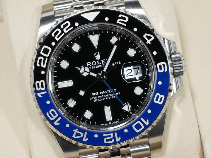 ロレックス GMTマスターII Ref.126710BLNR ステンレススチール ブラック文字盤 ジュビリーブレスレット 未使用 tdkaumqb