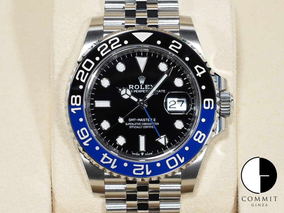 ロレックス GMTマスターII Ref.126710BLNR ステンレススチール ブラック文字盤 ジュビリーブレスレット 未使用 4vpyxhid