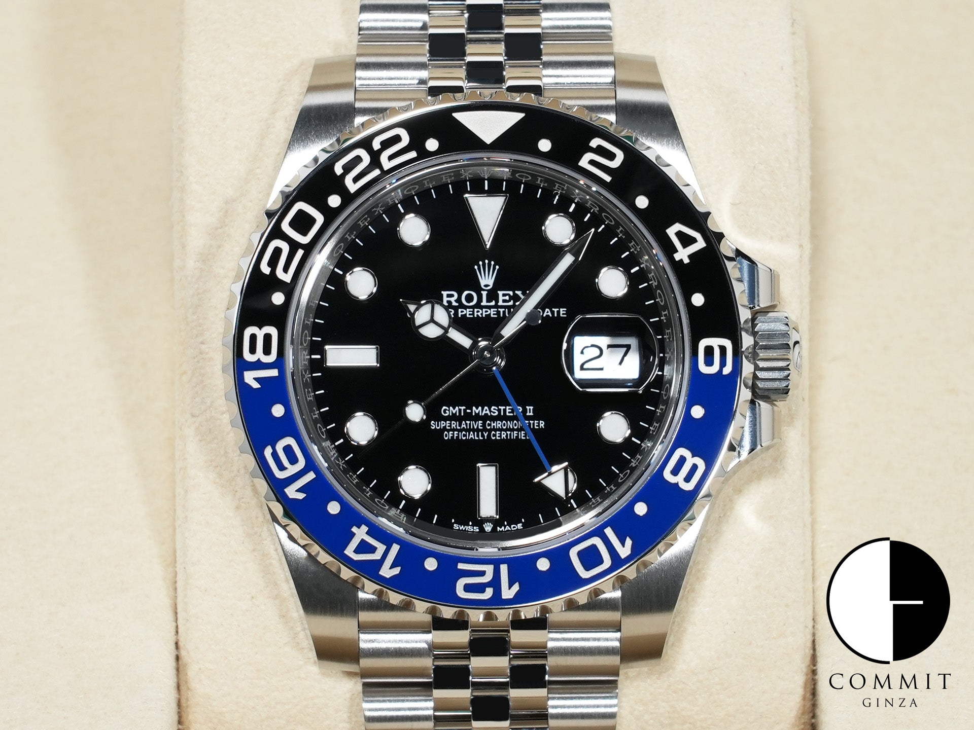 ロレックス GMTマスターII Ref.126710BLNR ステンレススチール ブラック文字盤 ジュビリーブレスレット 未使用 4vpyxhid