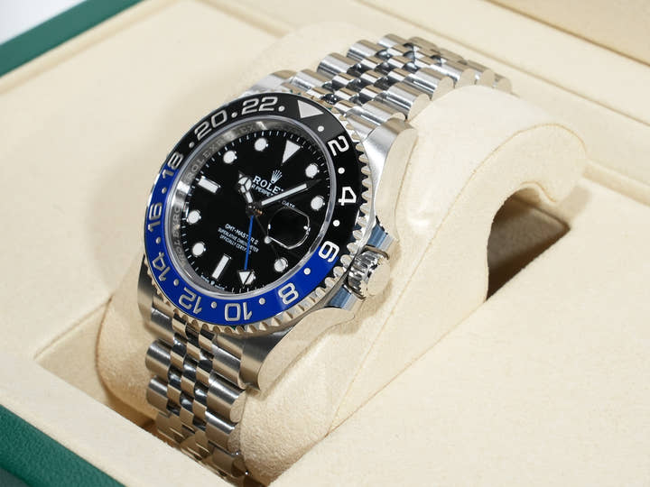 ロレックス GMTマスターII Ref.126710BLNR ステンレススチール ブラック文字盤 ジュビリーブレスレット 未使用 4vpyxhid