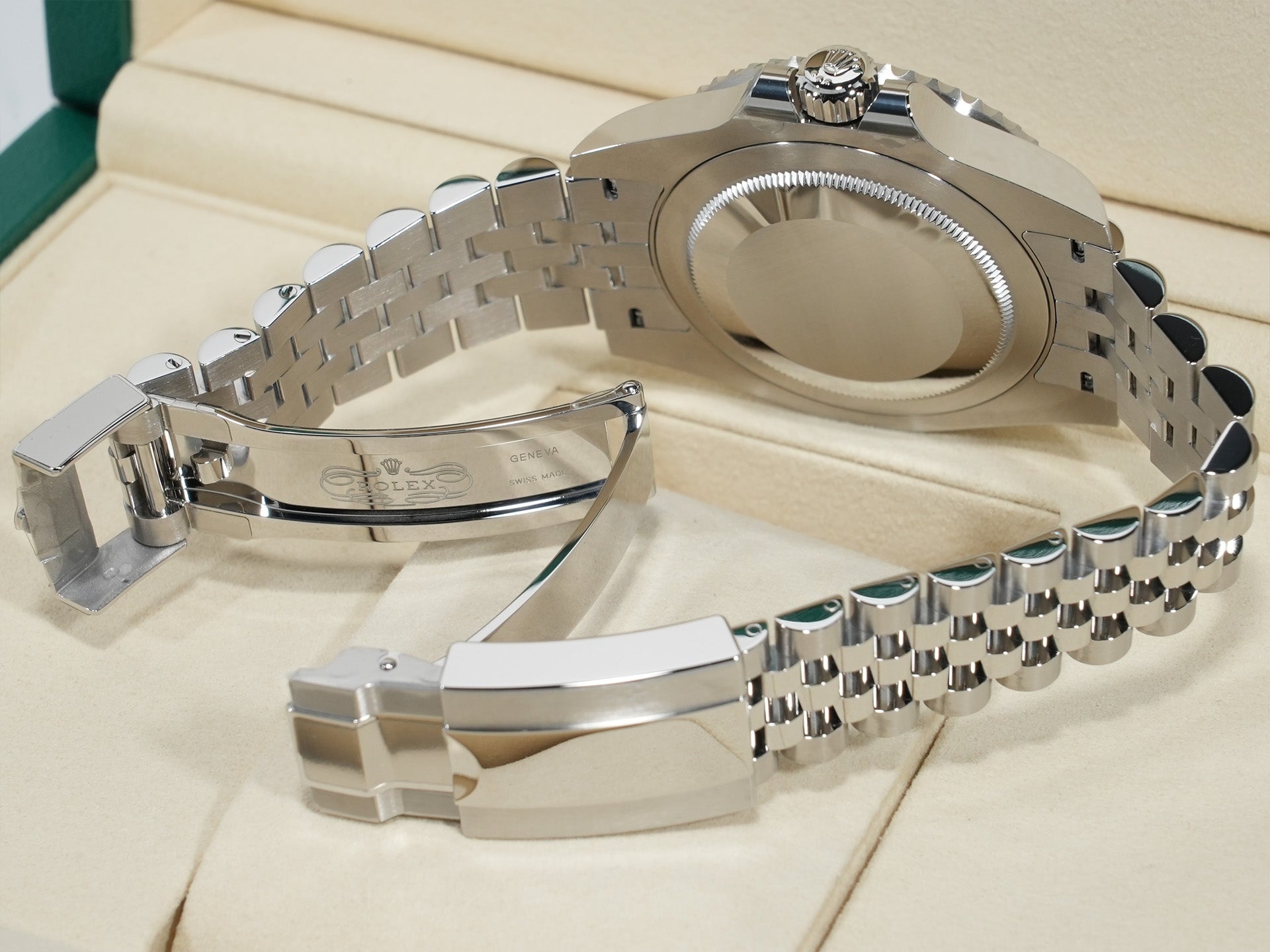 ロレックス GMTマスターII Ref.126710GRNR ステンレススチール ブラック文字盤 ジュビリーブレスレット 未使用 36ayjnfc