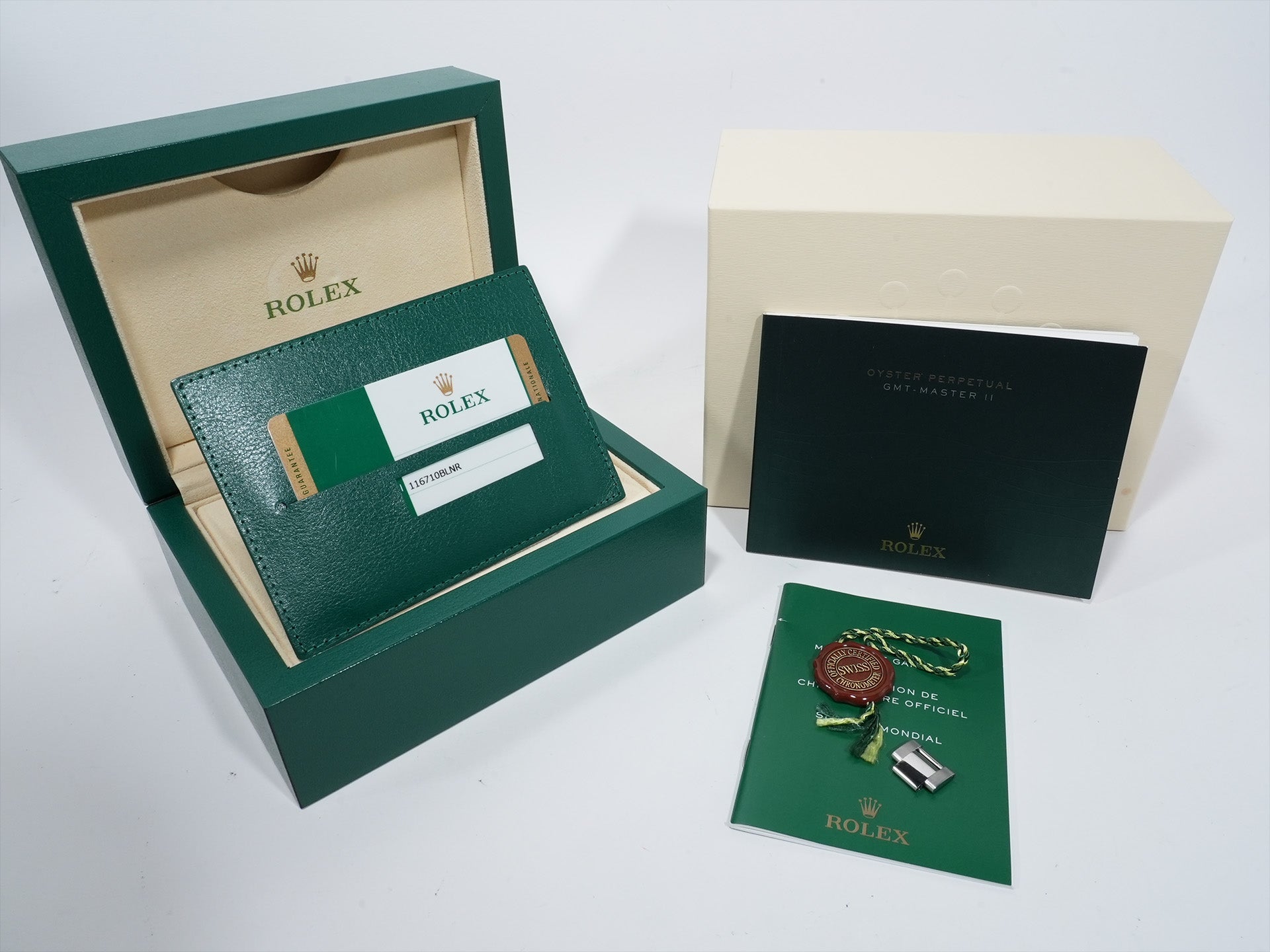 ロレックス GMTマスターII Ref.116710BLNR ステンレススチール ブラック文字盤 オイスターブレスレット 美中古 5r6p8cqh