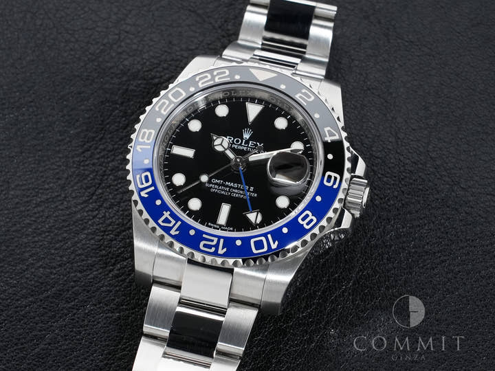 ロレックス GMTマスターII Ref.116710BLNR ステンレススチール ブラック文字盤 オイスターブレスレット 美中古 5r6p8cqh