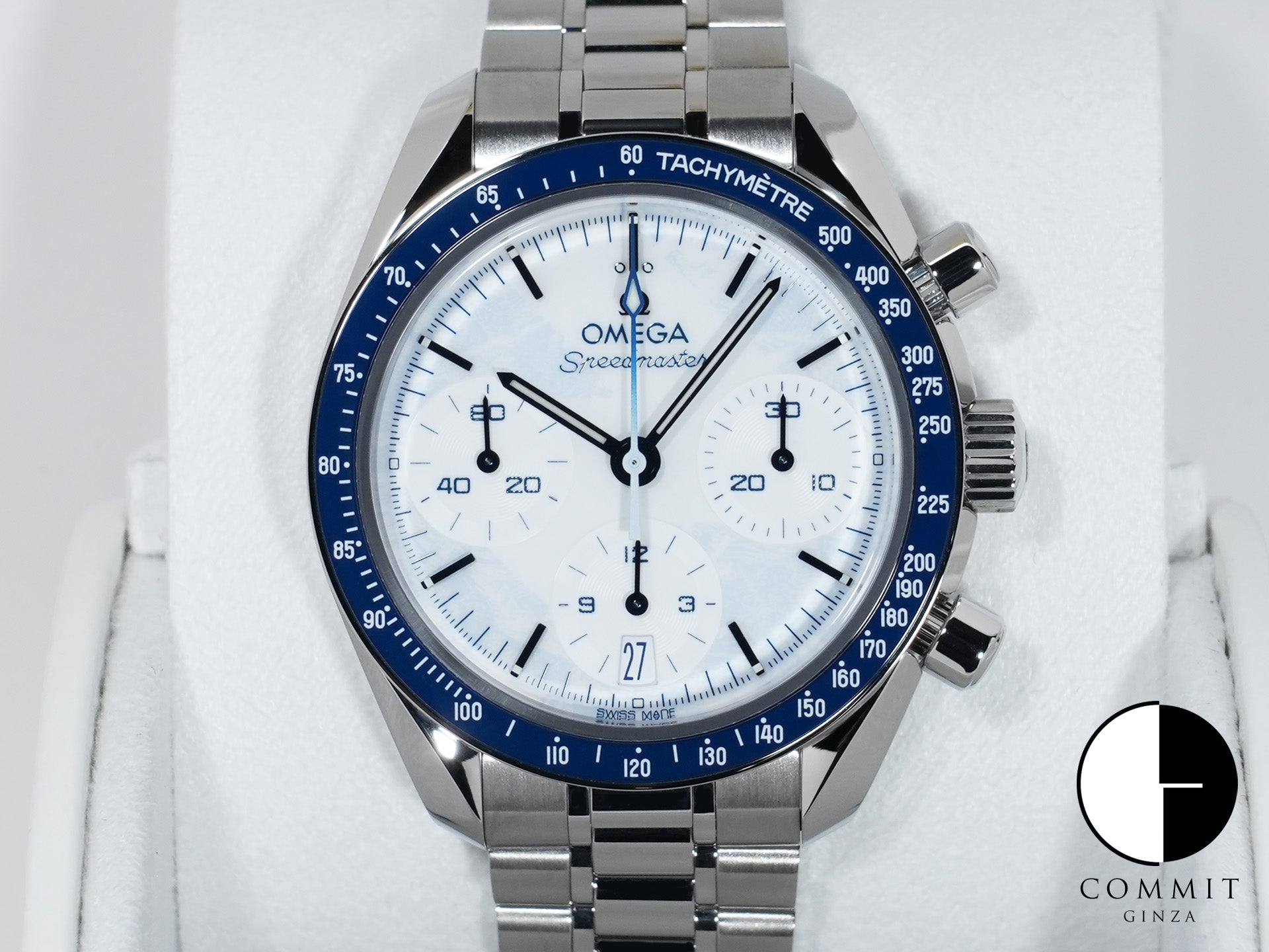 オメガ スピードマスター 38 ミラノ コルティナ2026 Ref.522.30.38.50.04.001 ステンレススチール ホワイトラッカー文字盤 未使用 erzkejak
