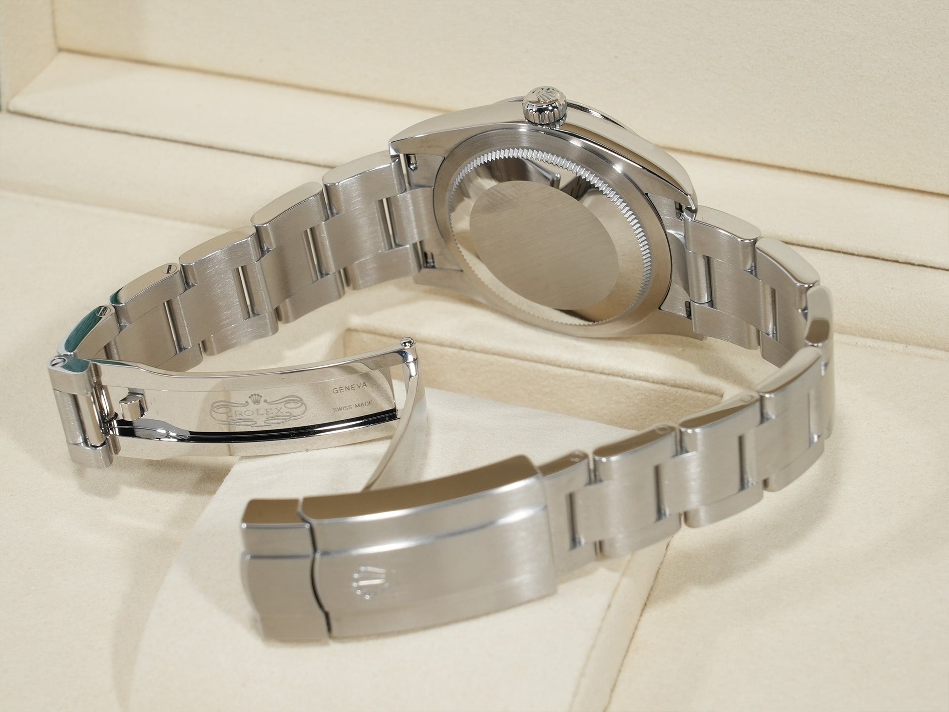 ロレックス オイスターパーペチュアル34 Ref.124200 ステンレススチール ラベンダー文字盤 未使用 xzxifv8s