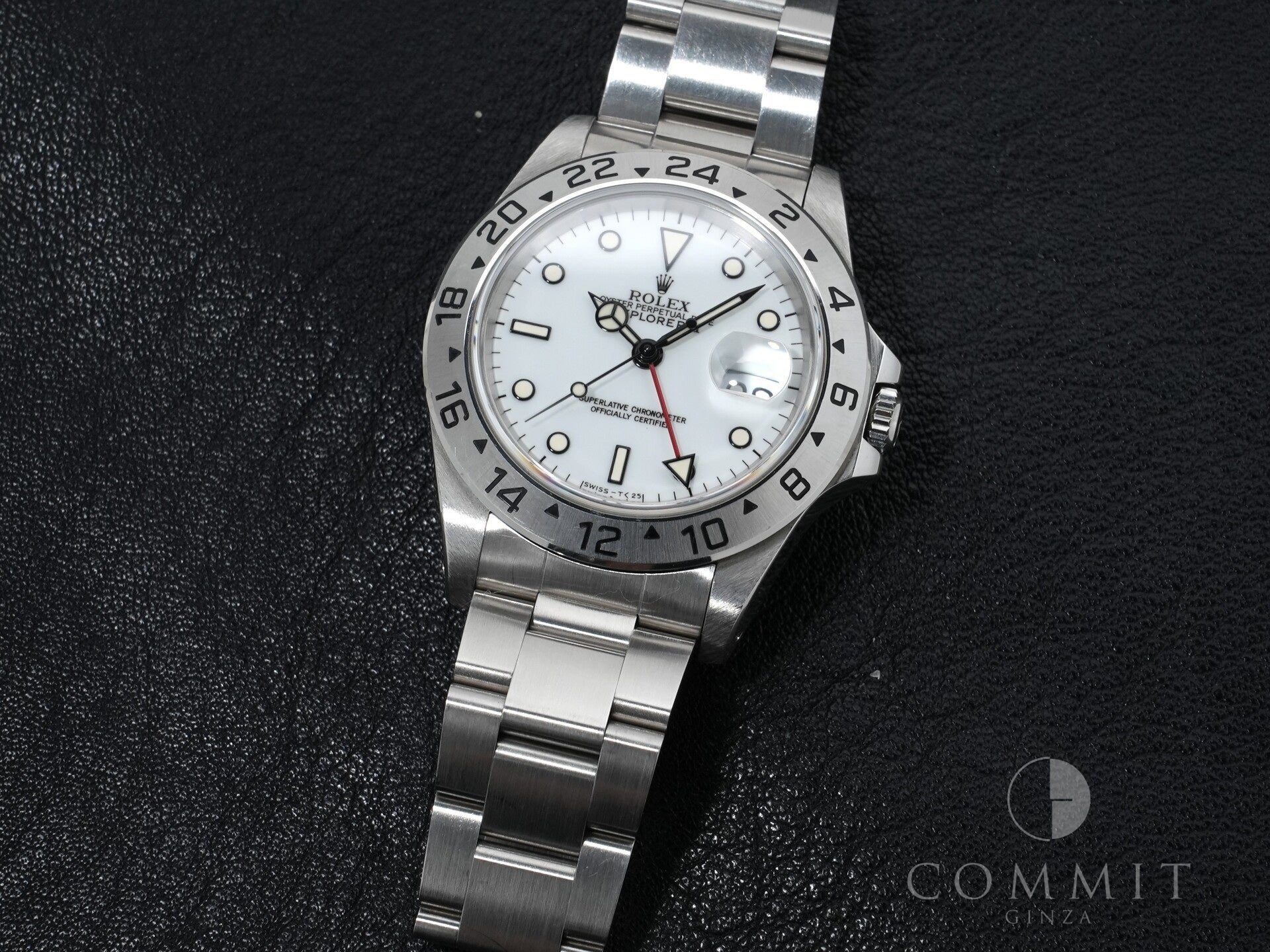 ロレックス エクスプローラーII Ref.16570 ステンレススチール ホワイト文字盤 オイスターブレスレット 中古 8coo564s