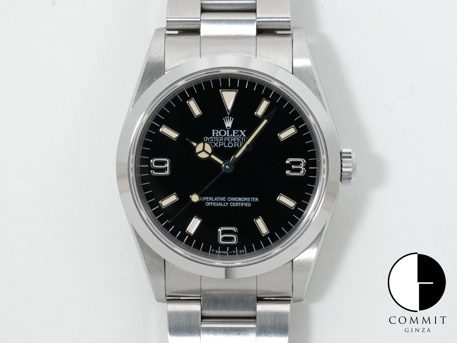 ロレックス エクスプローラーI Ref.14270 ステンレススチール ブラック文字盤 オイスターブレスレット 中古 pphkaqn5