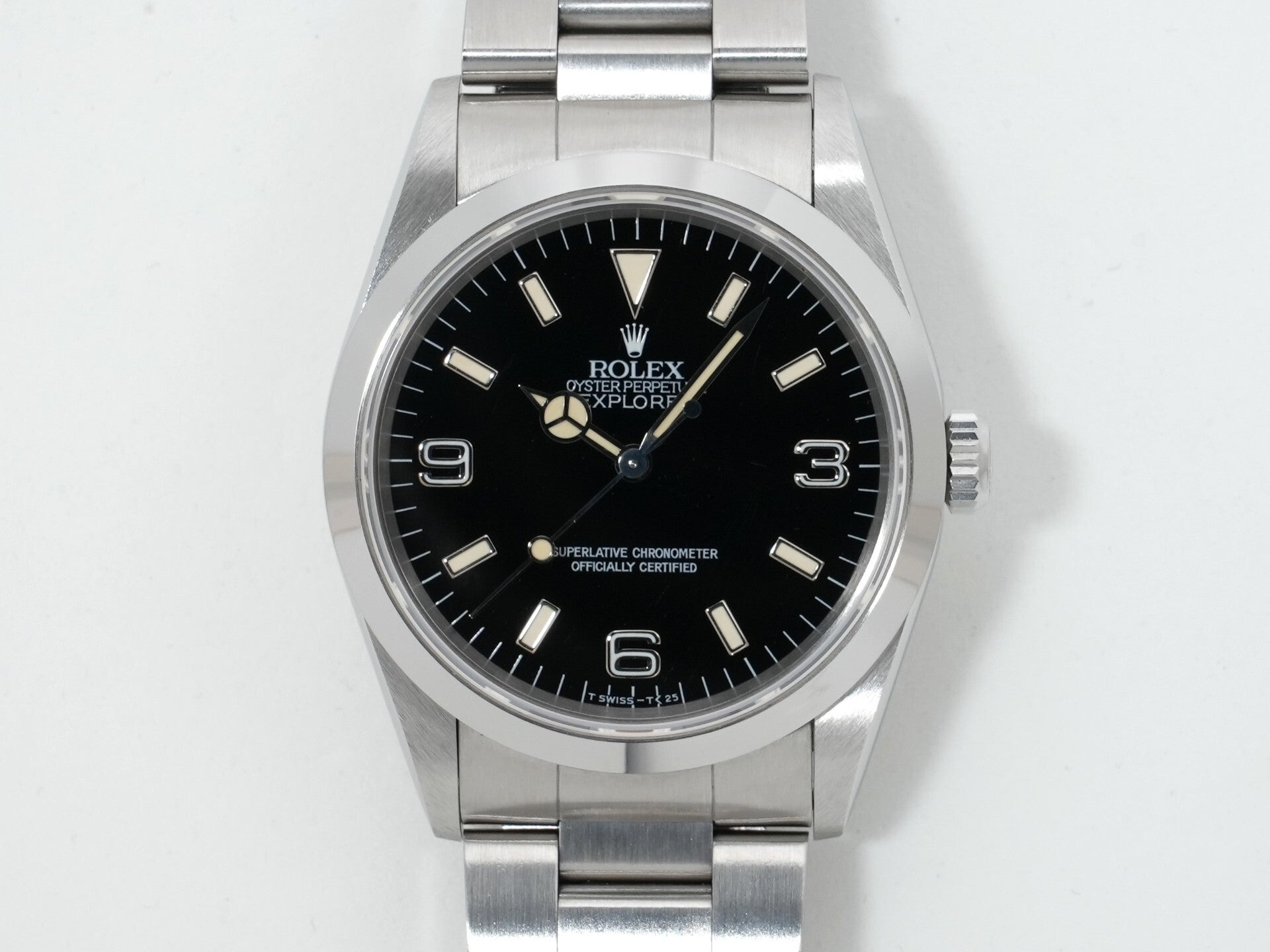 ロレックス エクスプローラーI Ref.14270 ステンレススチール ブラック文字盤 オイスターブレスレット 中古 pphkaqn5