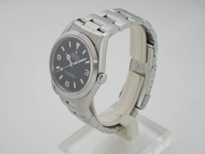 ロレックス エクスプローラーI Ref.14270 ステンレススチール ブラック文字盤 オイスターブレスレット 中古 pphkaqn5