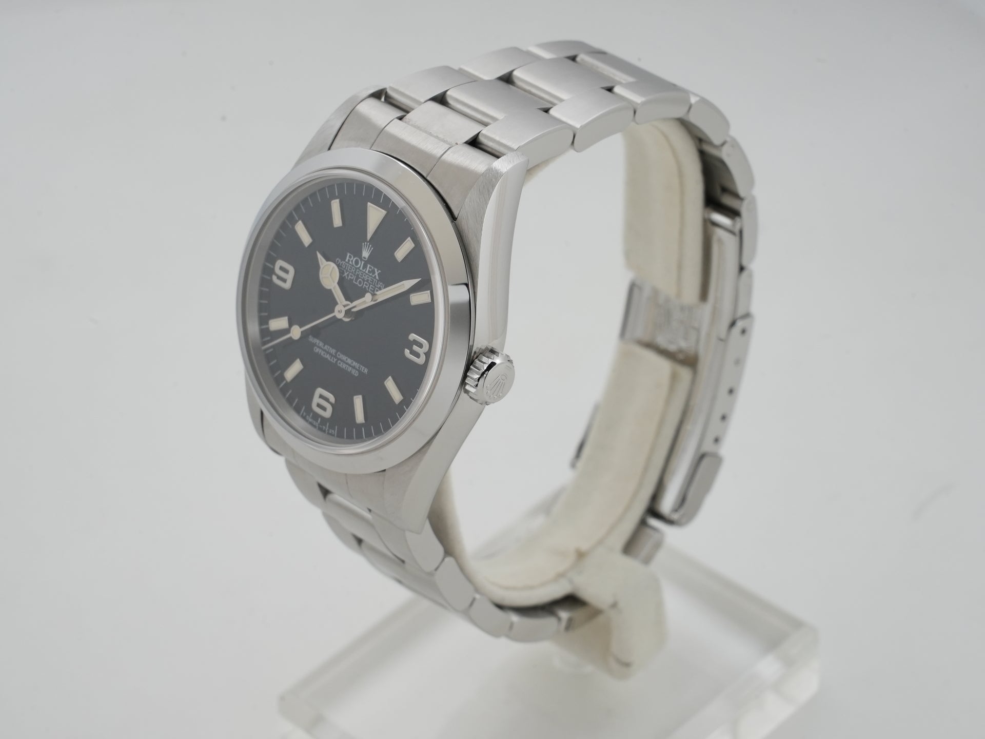 ロレックス エクスプローラーI Ref.14270 ステンレススチール ブラック文字盤 オイスターブレスレット 中古 pphkaqn5