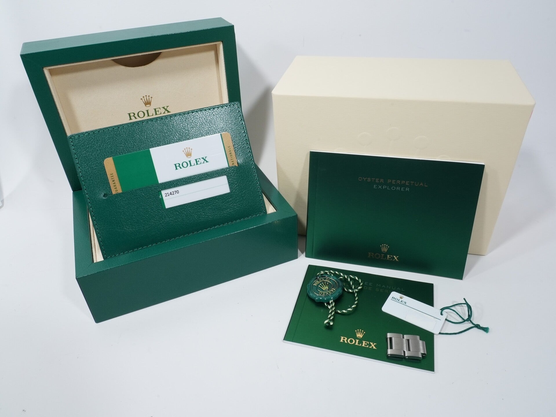 ロレックス エクスプローラーI Ref.214270 ステンレススチール ブラック文字盤 オイスターブレスレット 中古 h3o2vbiz