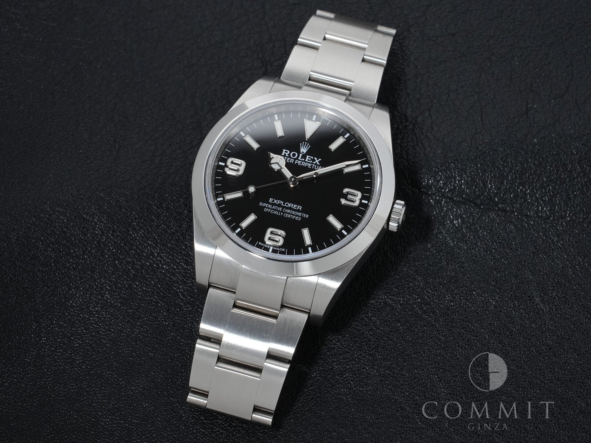 ロレックス エクスプローラーI Ref.214270 ステンレススチール ブラック文字盤 オイスターブレスレット 中古 h3o2vbiz