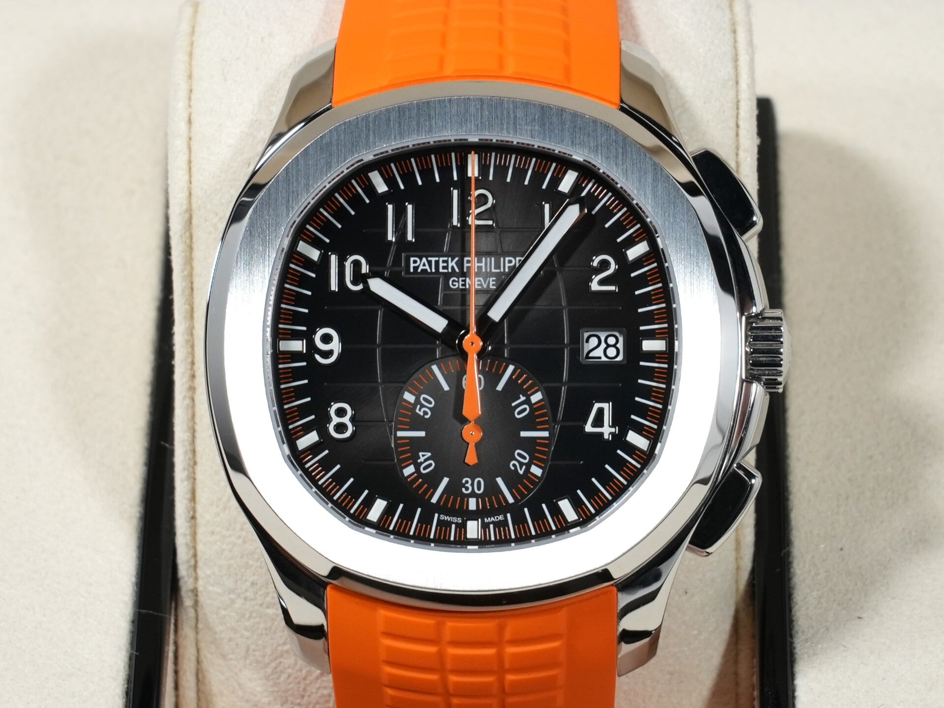 パテックフィリップ アクアノート クロノグラフ Ref.5968A-001 ステンレススチール ブラック文字盤 美中古 t9ebqwuk