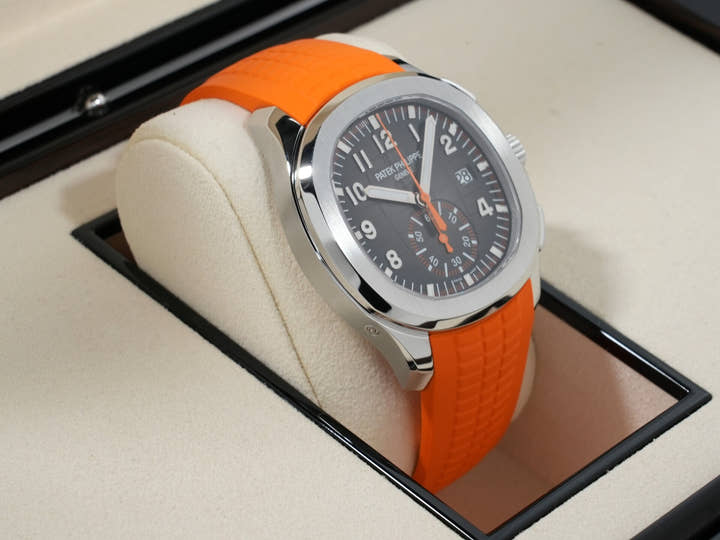 パテックフィリップ アクアノート クロノグラフ Ref.5968A-001 ステンレススチール ブラック文字盤 美中古 t9ebqwuk