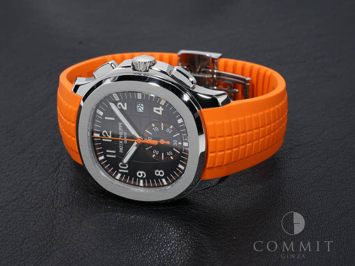 パテックフィリップ アクアノート クロノグラフ Ref.5968A-001 ステンレススチール ブラック文字盤 美中古 t9ebqwuk