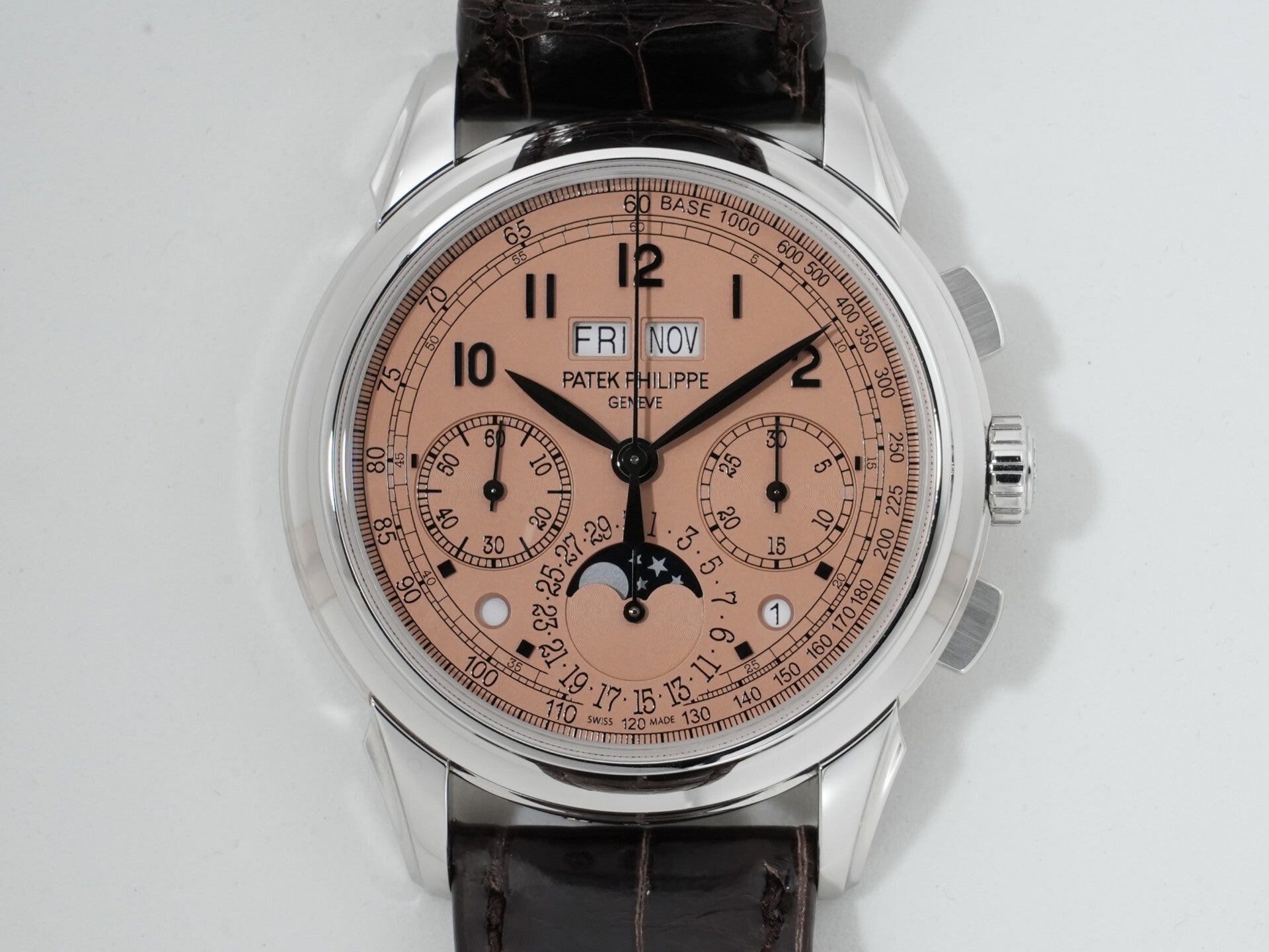 パテックフィリップ パーペチュアルカレンダー クロノグラフ Ref.5270P-001 プラチナ ゴールデンオパーリン文字盤 美中古 69igzf4f
