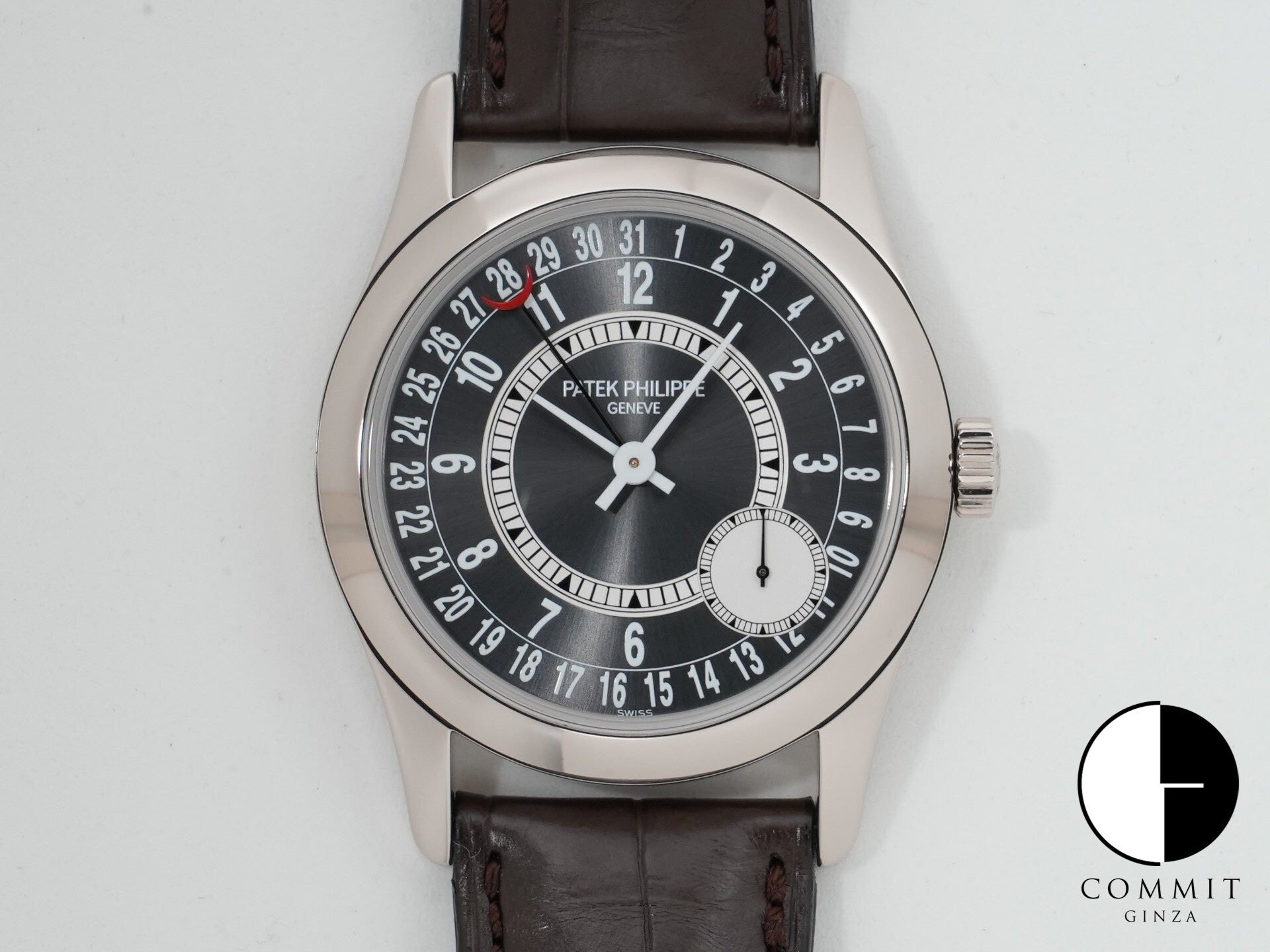 パテックフィリップ カラトラバ Ref.6000G-010 ホワイトゴールド グレー文字盤 美品 rupea9cf