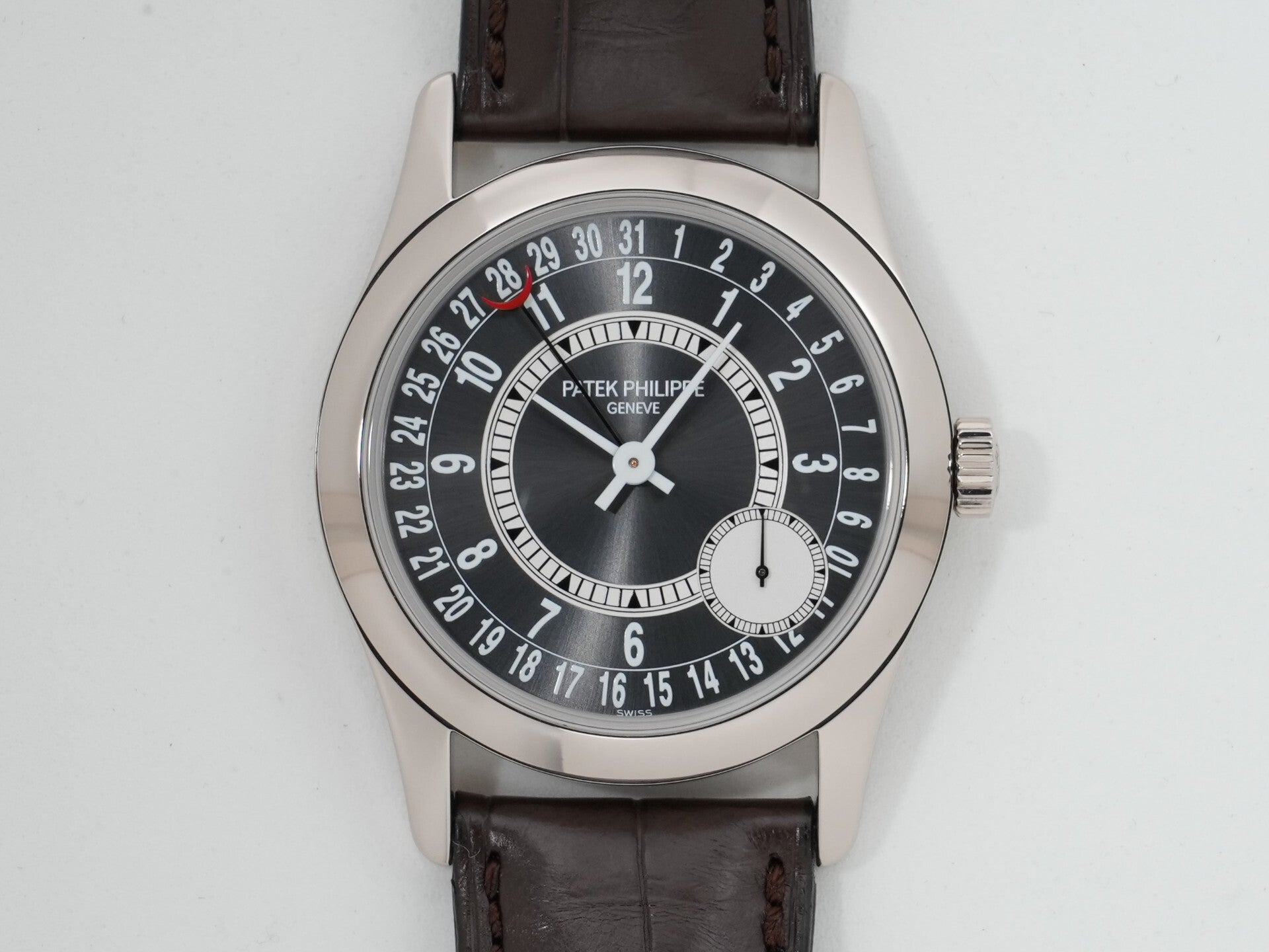 パテックフィリップ カラトラバ Ref.6000G-010 ホワイトゴールド グレー文字盤 美品 rupea9cf