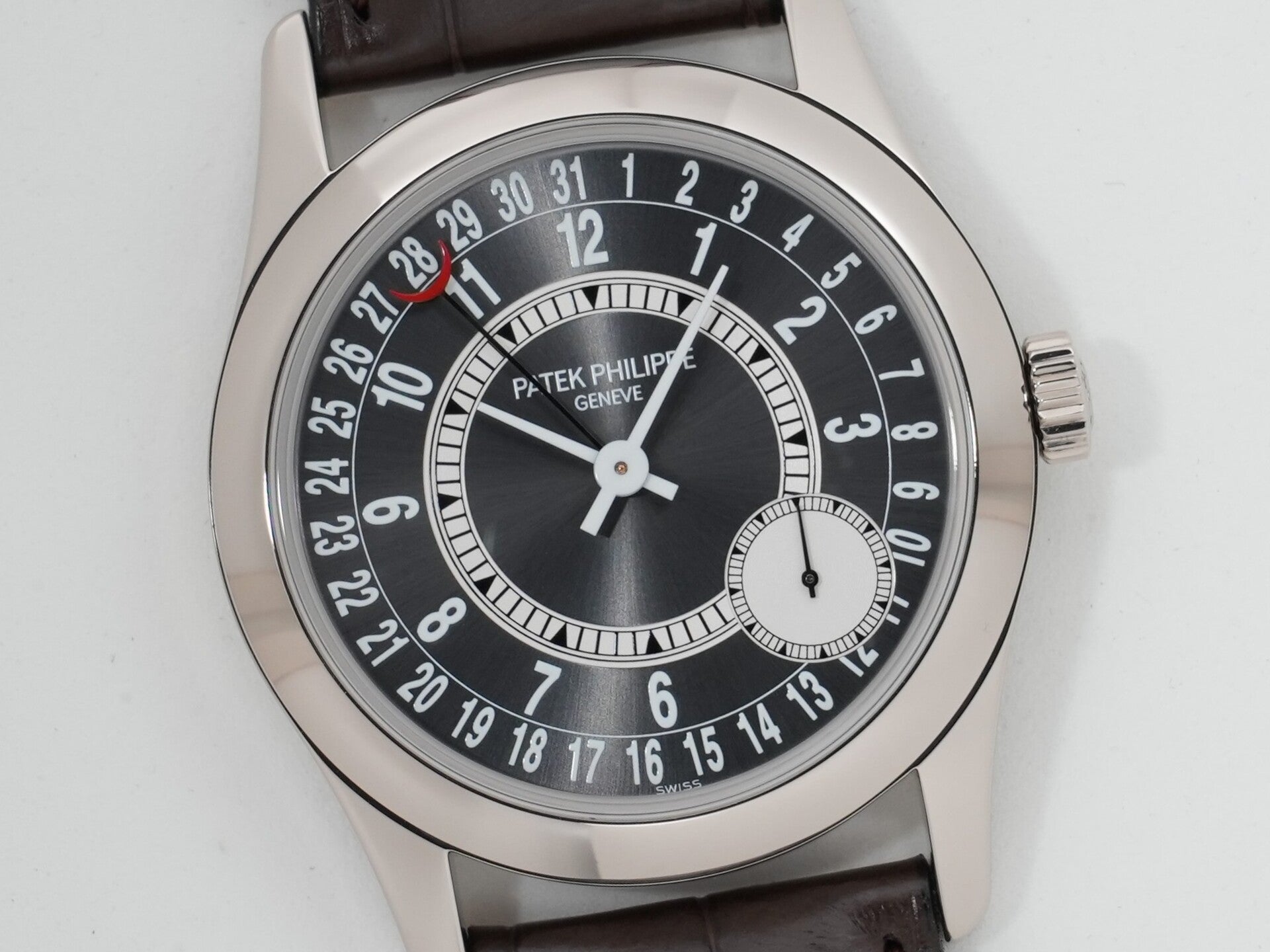 パテックフィリップ カラトラバ Ref.6000G-010 ホワイトゴールド グレー文字盤 美品 rupea9cf