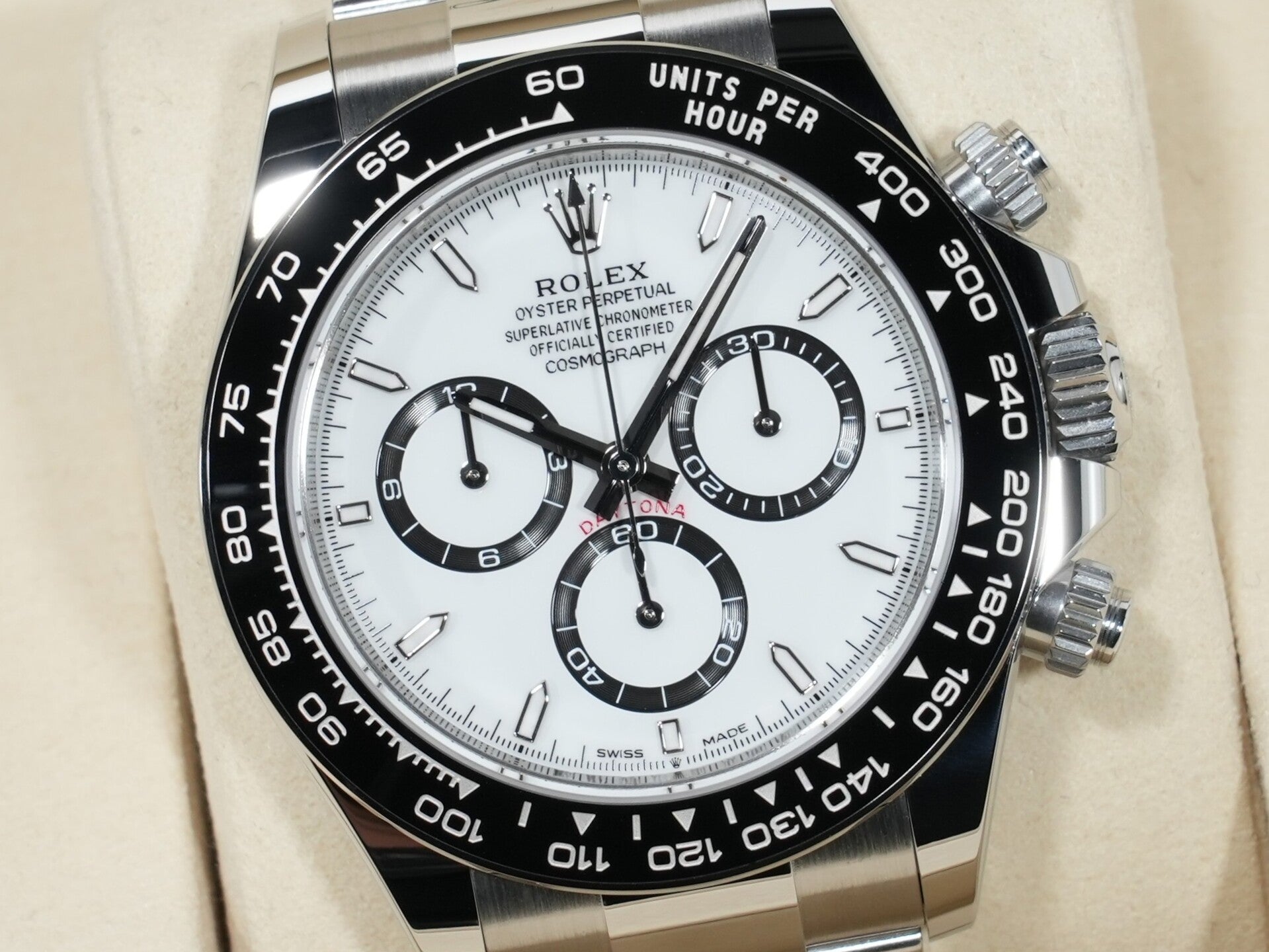 ロレックス デイトナ Ref.126500LN ステンレススチール ホワイト文字盤 未使用 y9p9st54