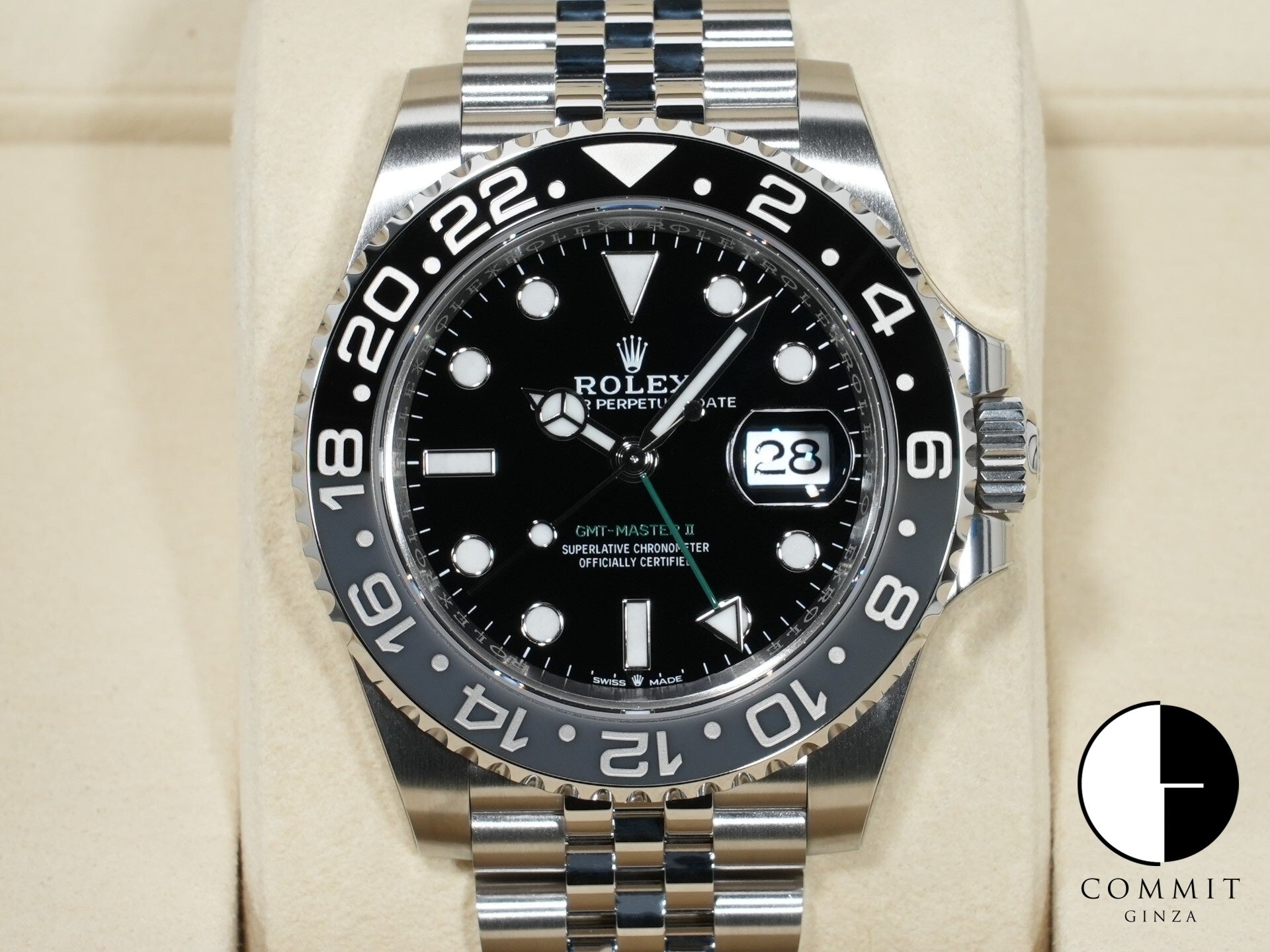 ロレックス GMTマスターII Ref.126710GRNR ステンレススチール ブラック文字盤 ジュビリーブレスレット 未使用 cfqsdmj9