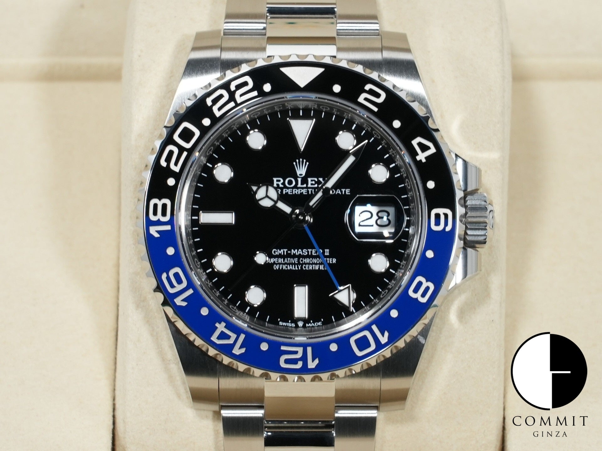 ロレックス GMTマスターII Ref.126710BLNR ステンレススチール ブラック文字盤 オイスターブレスレット 未使用 vha9tg7f