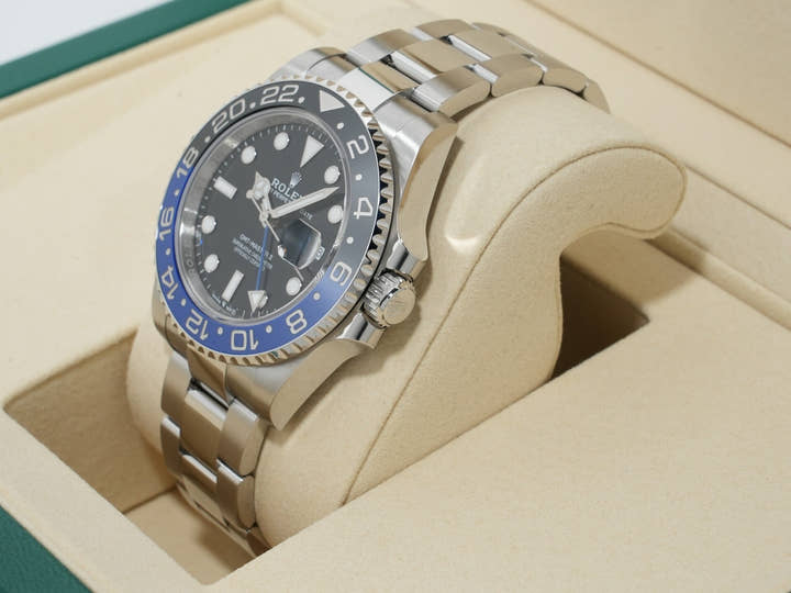 ロレックス GMTマスターII Ref.126710BLNR ステンレススチール ブラック文字盤 オイスターブレスレット 未使用 vha9tg7f
