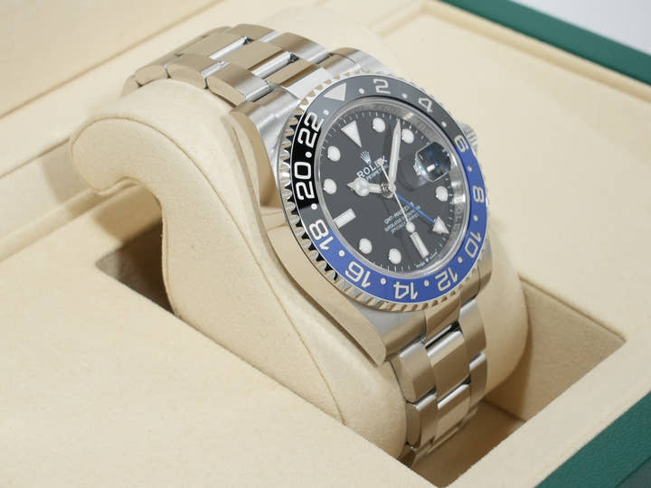 ロレックス GMTマスターII Ref.126710BLNR ステンレススチール ブラック文字盤 オイスターブレスレット 未使用 vha9tg7f