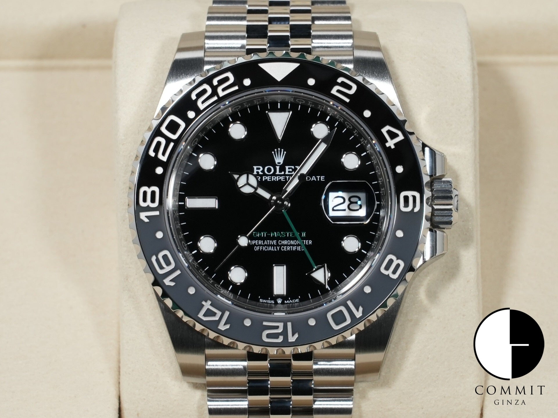 ロレックス GMTマスターII Ref.126710GRNR ステンレススチール ブラック文字盤 ジュビリーブレスレット 未使用 c83znj82