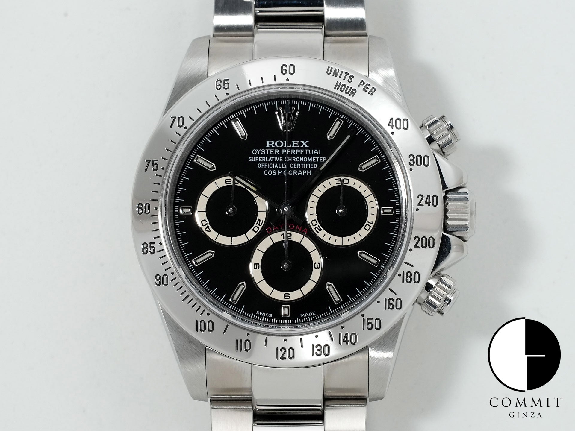 ロレックス デイトナ エルプリメロ Ref.16520 ステンレススチール ブラック文字盤 美中古 pjvogact