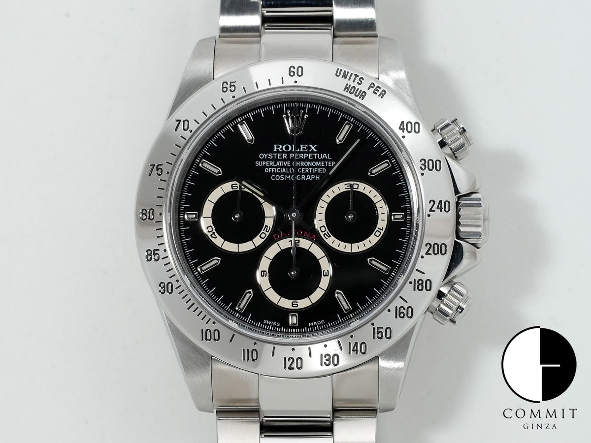 ロレックス デイトナ エルプリメロ Ref.16520 ステンレススチール ブラック文字盤 美中古 pjvogact