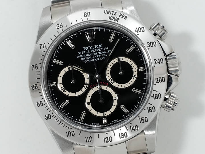 ロレックス デイトナ エルプリメロ Ref.16520 ステンレススチール ブラック文字盤 美中古 pjvogact