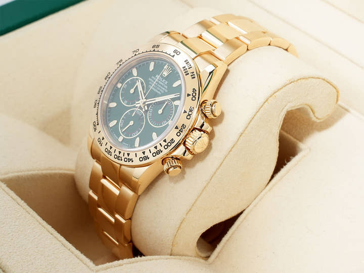 Rolex Daytona Ref. 116508 Yellow Gold Green Dial Excellent Condition mhh7ous4