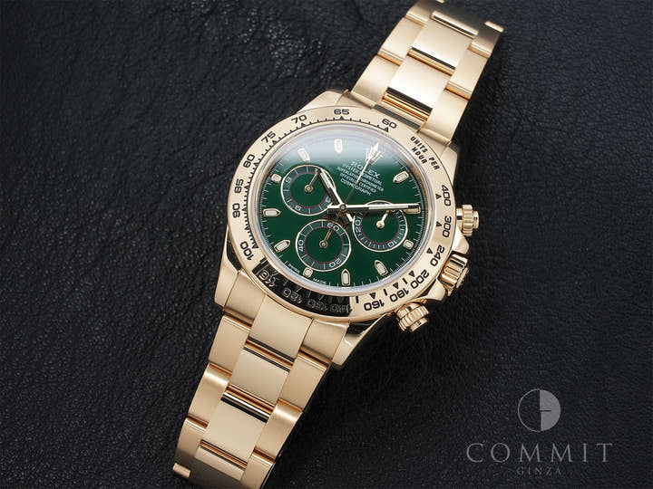 Rolex Daytona Ref. 116508 Yellow Gold Green Dial Excellent Condition mhh7ous4