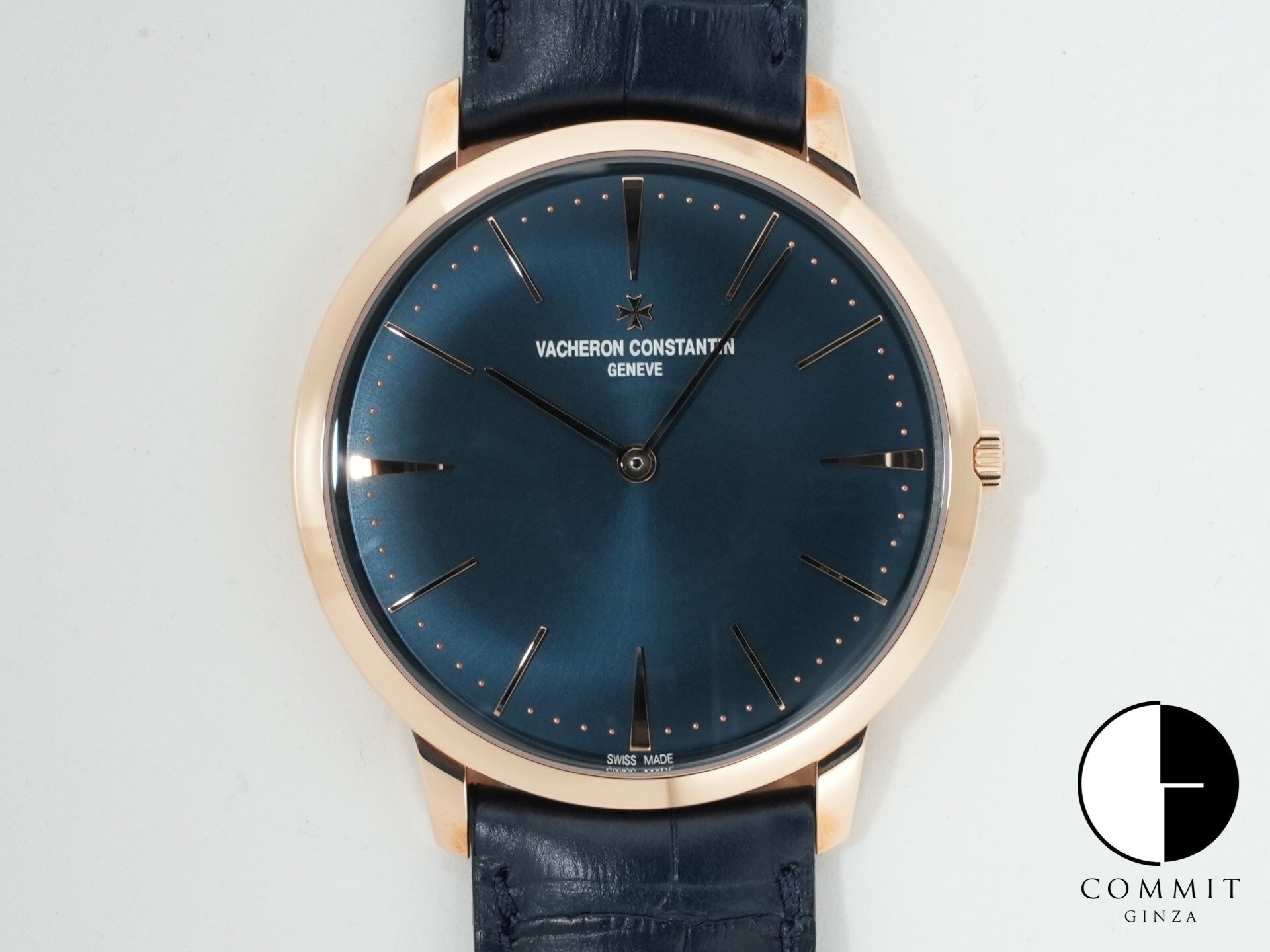 ヴァシュロンコンスタンタン パトリモニー マニュアルワインディング Ref.81180/000R-B518 ピンクゴールド ブルー文字盤 未使用 phsj9np7