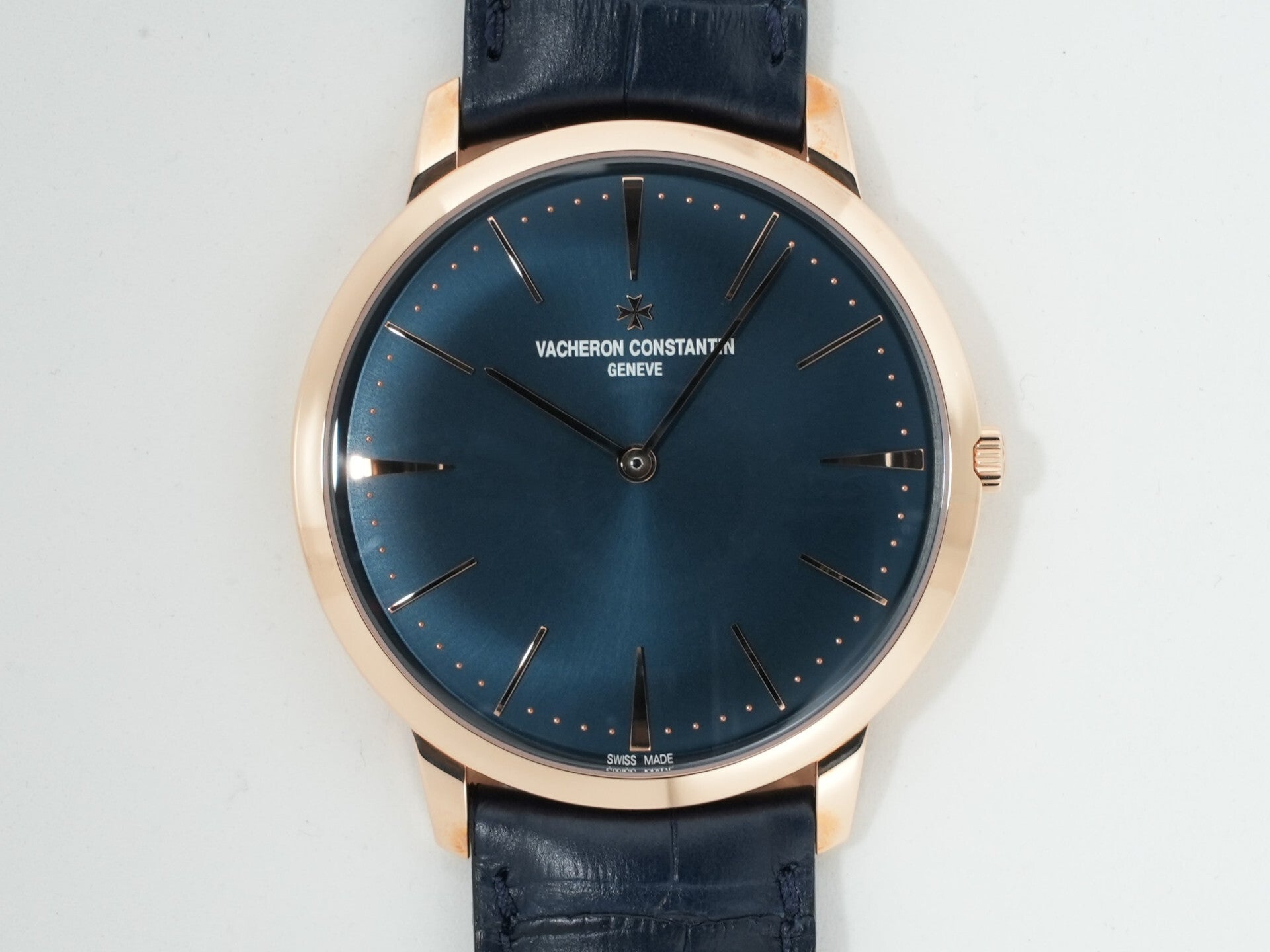 ヴァシュロンコンスタンタン パトリモニー マニュアルワインディング Ref.81180/000R-B518 ピンクゴールド ブルー文字盤 未使用 phsj9np7