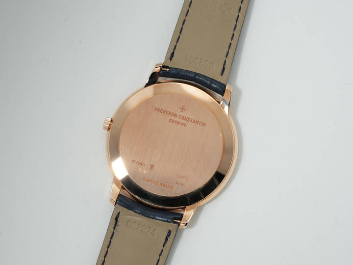 ヴァシュロンコンスタンタン パトリモニー マニュアルワインディング Ref.81180/000R-B518 ピンクゴールド ブルー文字盤 未使用 phsj9np7